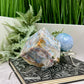 Ocean Sea Jasper Druzy Floating Cube Crystal Carving 682g