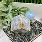 Ocean Sea Jasper Druzy Floating Cube Crystal Carving 682g