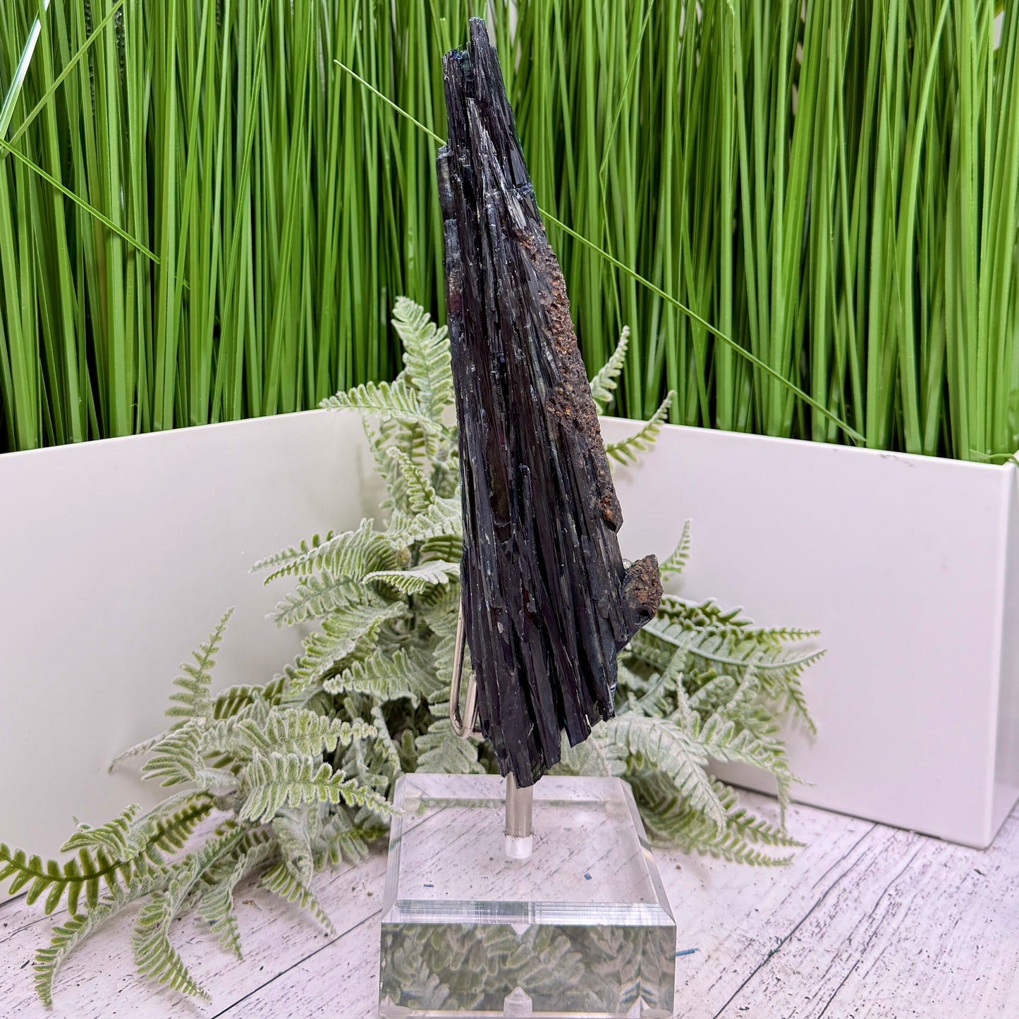 Vivianite RARE Specimen Natural Raw Crystal with Stand 306g 215mm