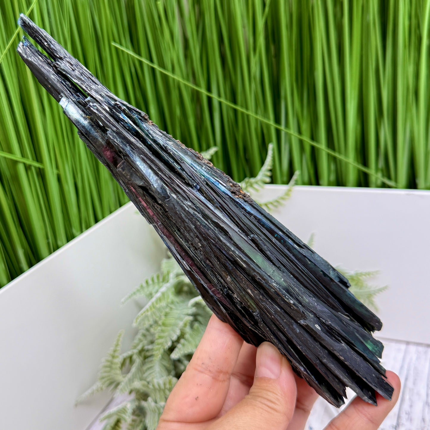 Vivianite RARE Specimen Natural Raw Crystal with Stand 306g 215mm