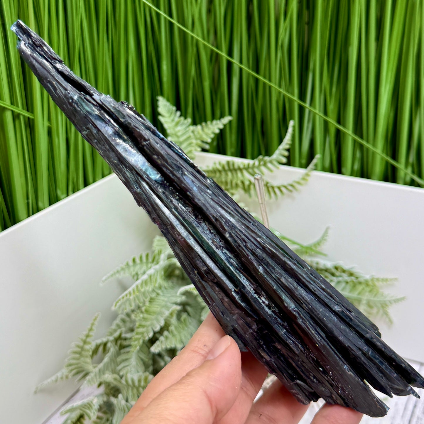 Vivianite RARE Specimen Natural Raw Crystal with Stand 306g 215mm