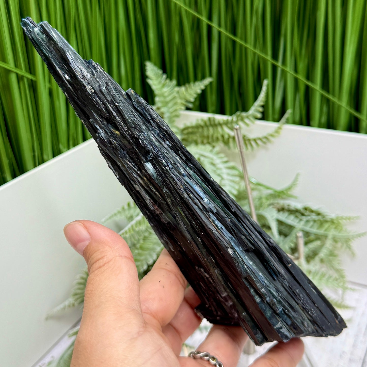 Vivianite RARE Specimen Natural Raw Crystal with Stand 306g 215mm