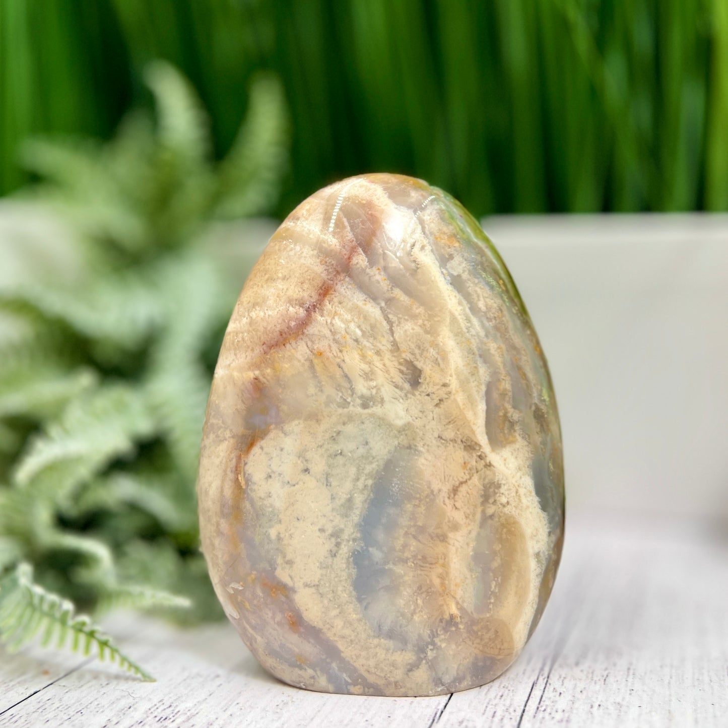 Ocean Sea Jasper Large Flame Free Form Crystal 1024g