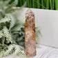 Dendritic Golden Healer Fire Quartz Hematoid Tower RARE Crystal 276g 145mm