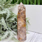 Dendritic Golden Healer Fire Quartz Hematoid Tower RARE Crystal 276g 145mm