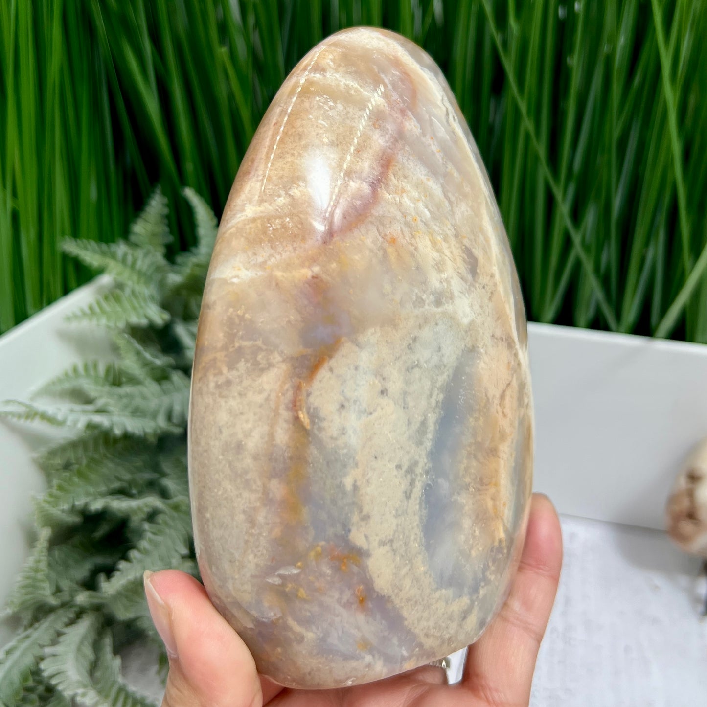 Ocean Sea Jasper Large Flame Free Form Crystal 1024g