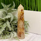 Dendritic Golden Healer Fire Quartz Hematoid Tower RARE Crystal 388g 181mm