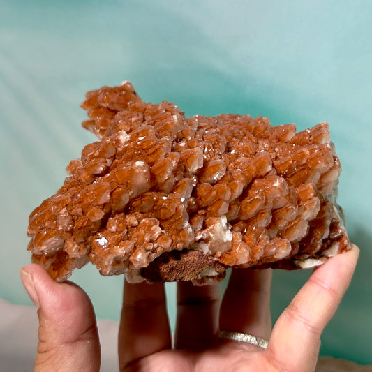 Red Calcite Cluster Natural Specimen 700g
