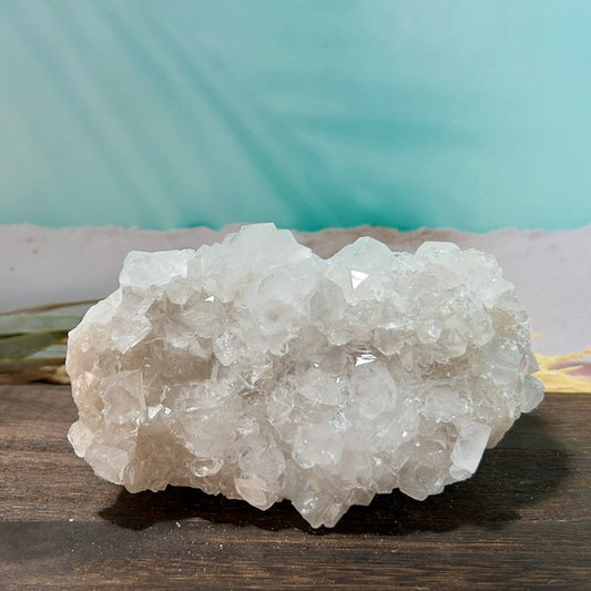 Apophyllite Cluster Natural Specimen Sparkly Crystal 967g