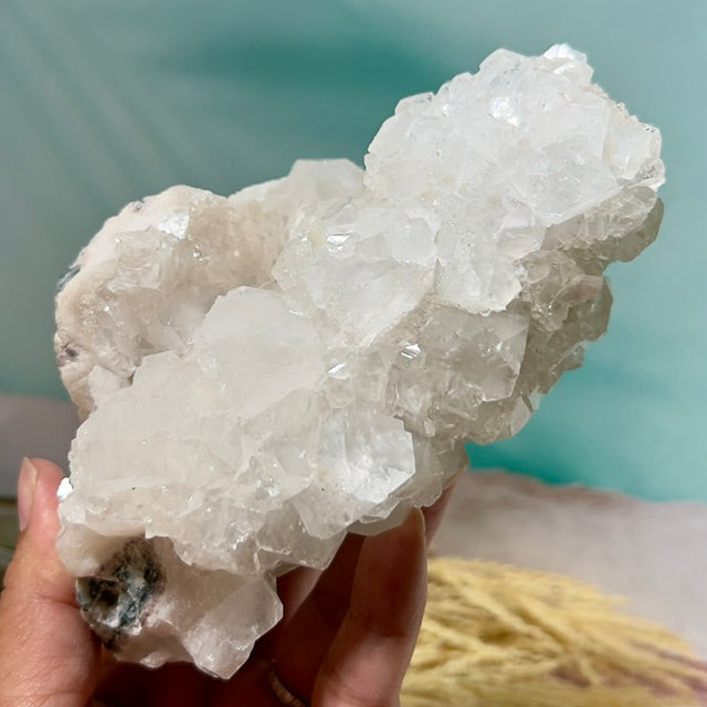 Apophyllite Cluster Natural Specimen Sparkly Crystal 967g