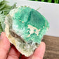 Fluorite Green Cube Cluster Natural Raw Specimen 246g