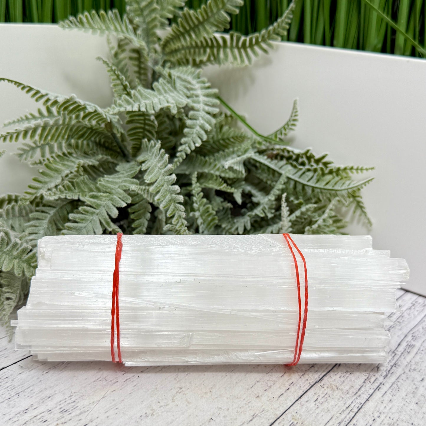 Satin Spar Selenite Sticks Wands Crystal Morocco 700g 15cm-16cm