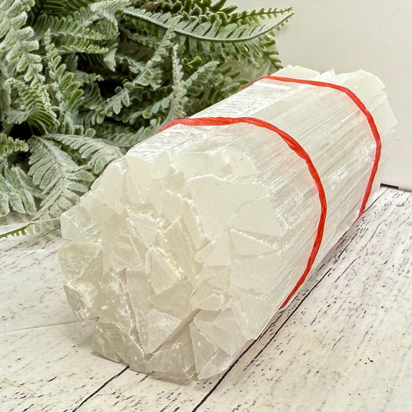 Satin Spar Selenite Sticks Wands Crystal Morocco 700g 15cm-16cm