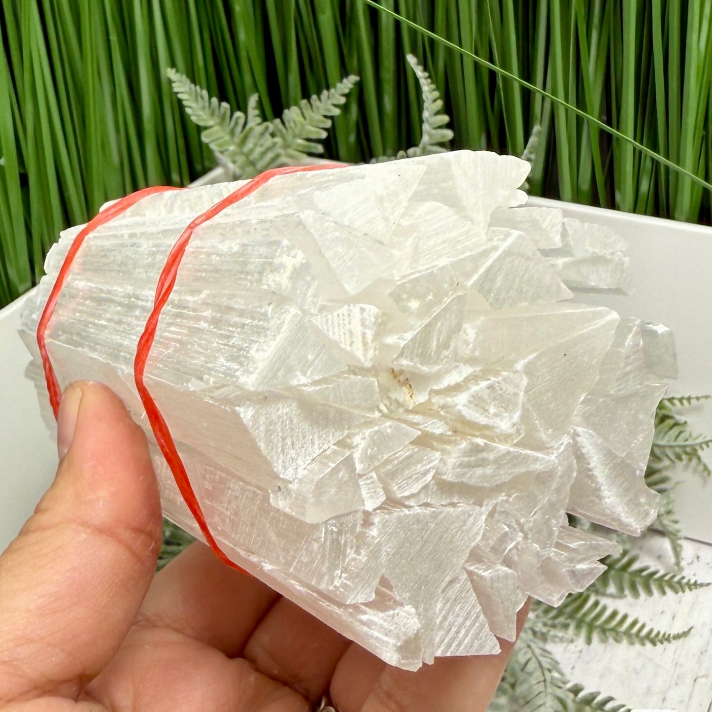 Satin Spar Selenite Sticks Wands Crystal Morocco 700g 15cm-16cm