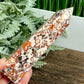 Indonesian Bloodstone Money Agate Tower Crystal Generator 358g 163mm