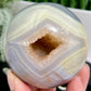 Agate Quartz Sphere Healing Crystal Ball 556g 75mm