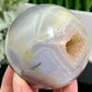 Agate Quartz Sphere Healing Crystal Ball 556g 75mm