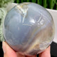 Agate Quartz Sphere Healing Crystal Ball 556g 75mm