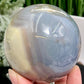 Agate Quartz Sphere Healing Crystal Ball 556g 75mm
