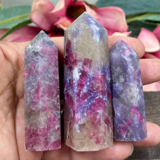 Pegmatite Unicorn Stone Points Crystal Generators YOU CHOOSE