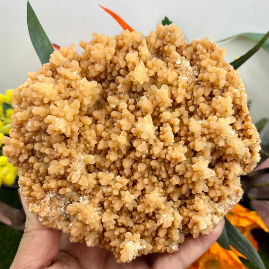 Large Orange Calcite Cluster Raw Specimens Natural Crystal 1174g
