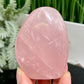 Rose Quartz Flame Free Form Healing Carving 194g 73mm