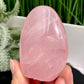 Rose Quartz Flame Free Form Healing Carving 194g 73mm