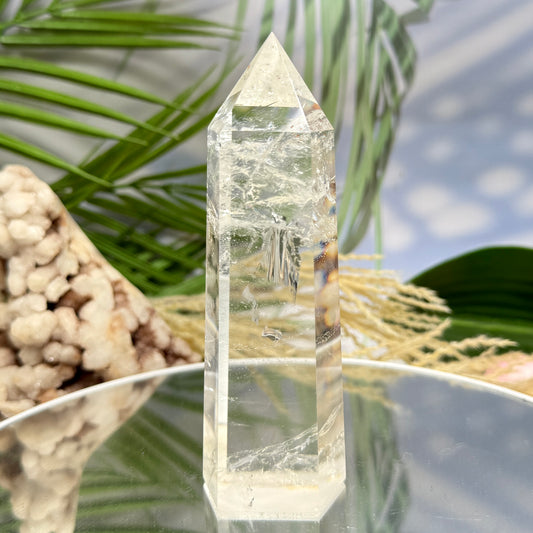 Clear Quartz Tower Top Quality Super Clear Crystal Generator 278g 126mm