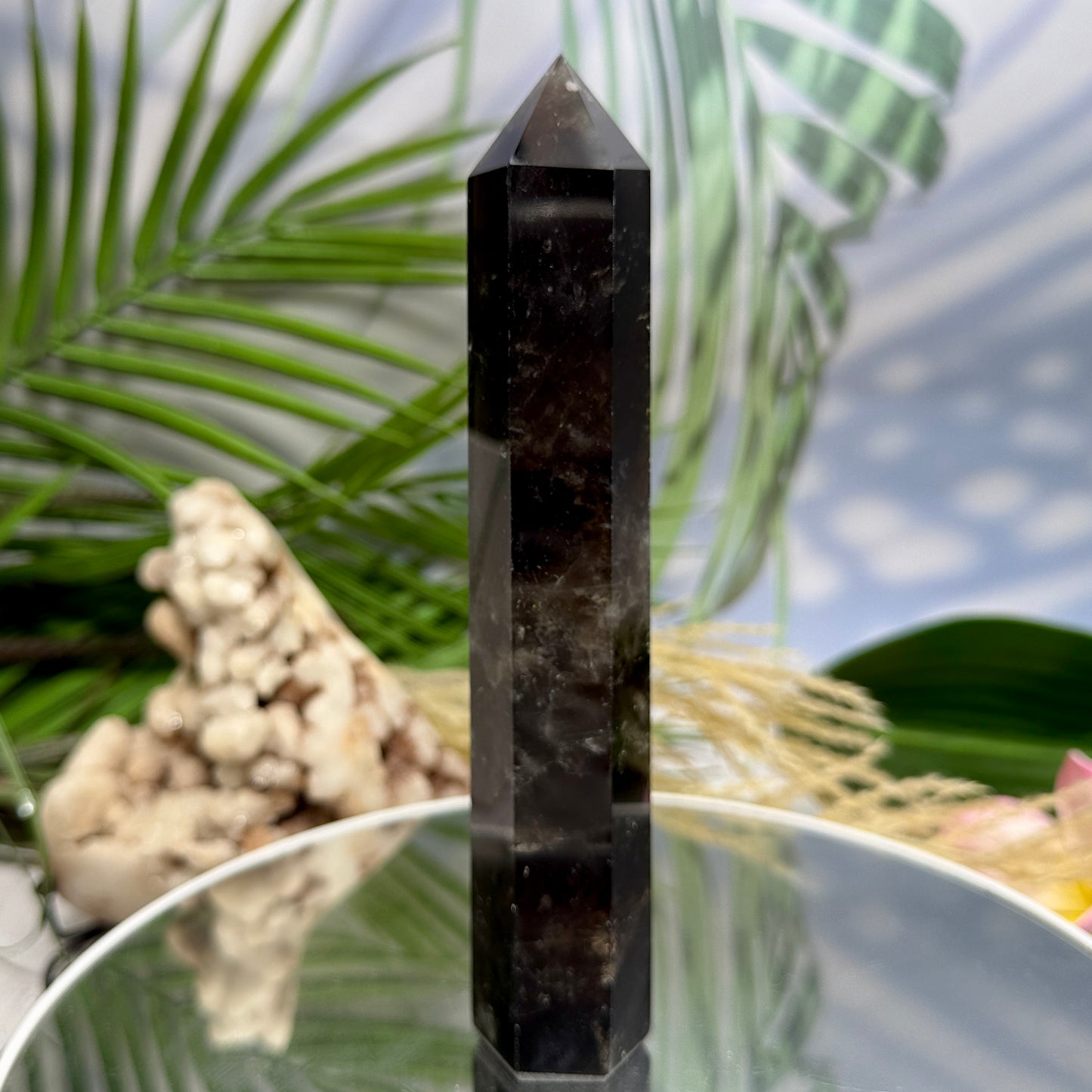 Smoky Quartz Tower Healing Crystal Generator 272g 174mm