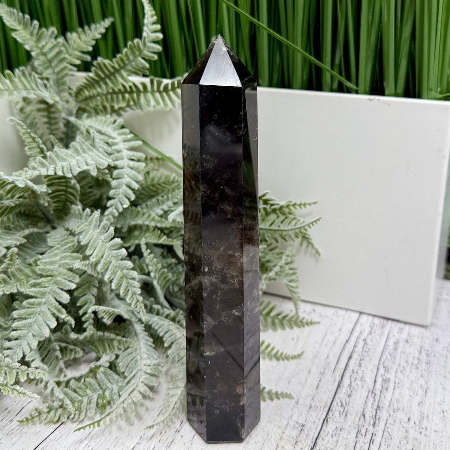 Smoky Quartz Tower Healing Crystal Generator 272g 174mm