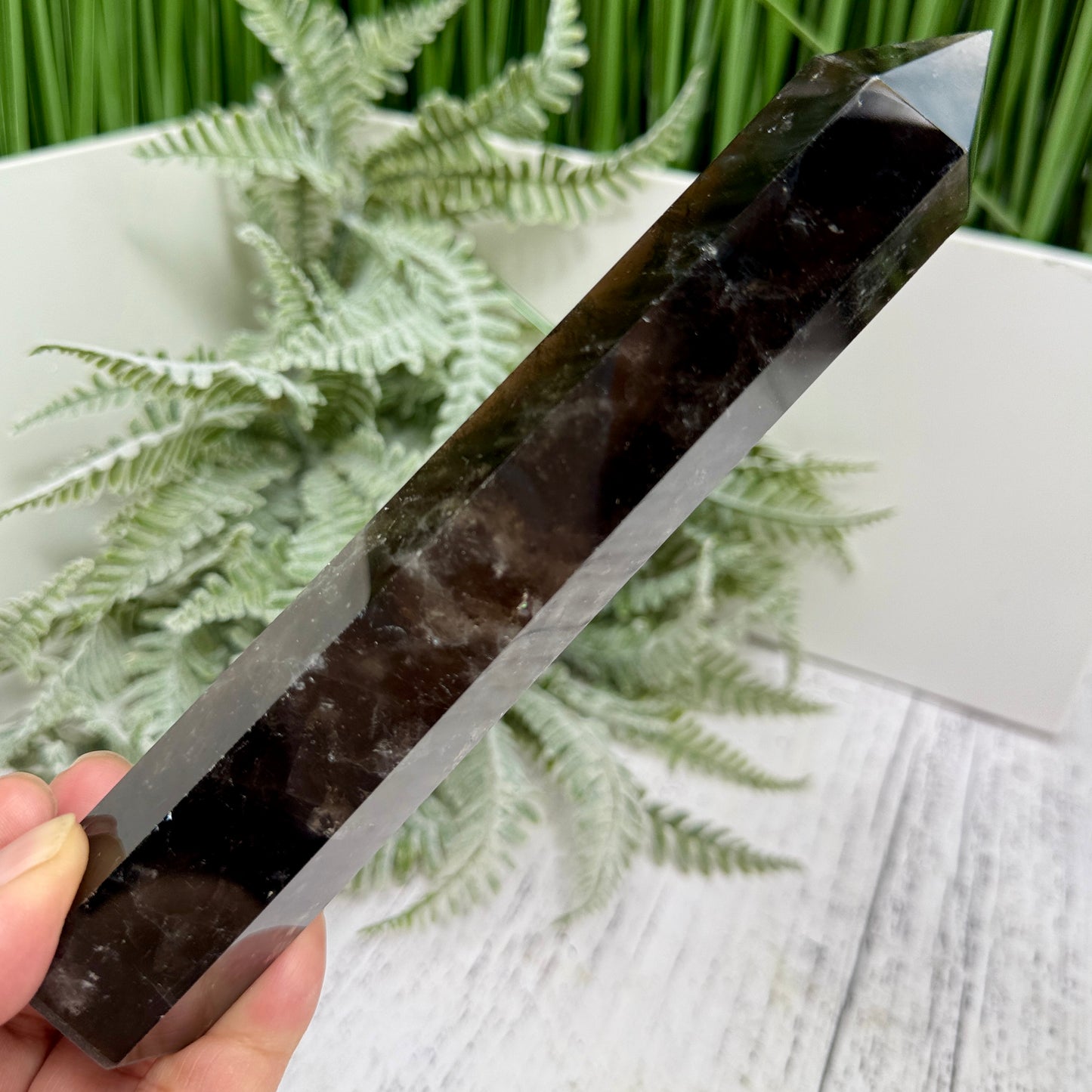 Smoky Quartz Tower Healing Crystal Generator 272g 174mm