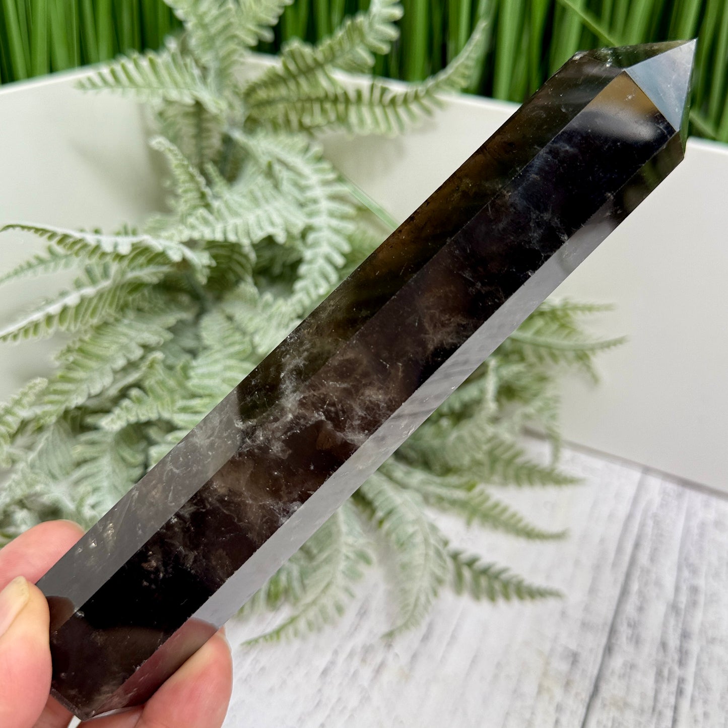 Smoky Quartz Tower Healing Crystal Generator 272g 174mm