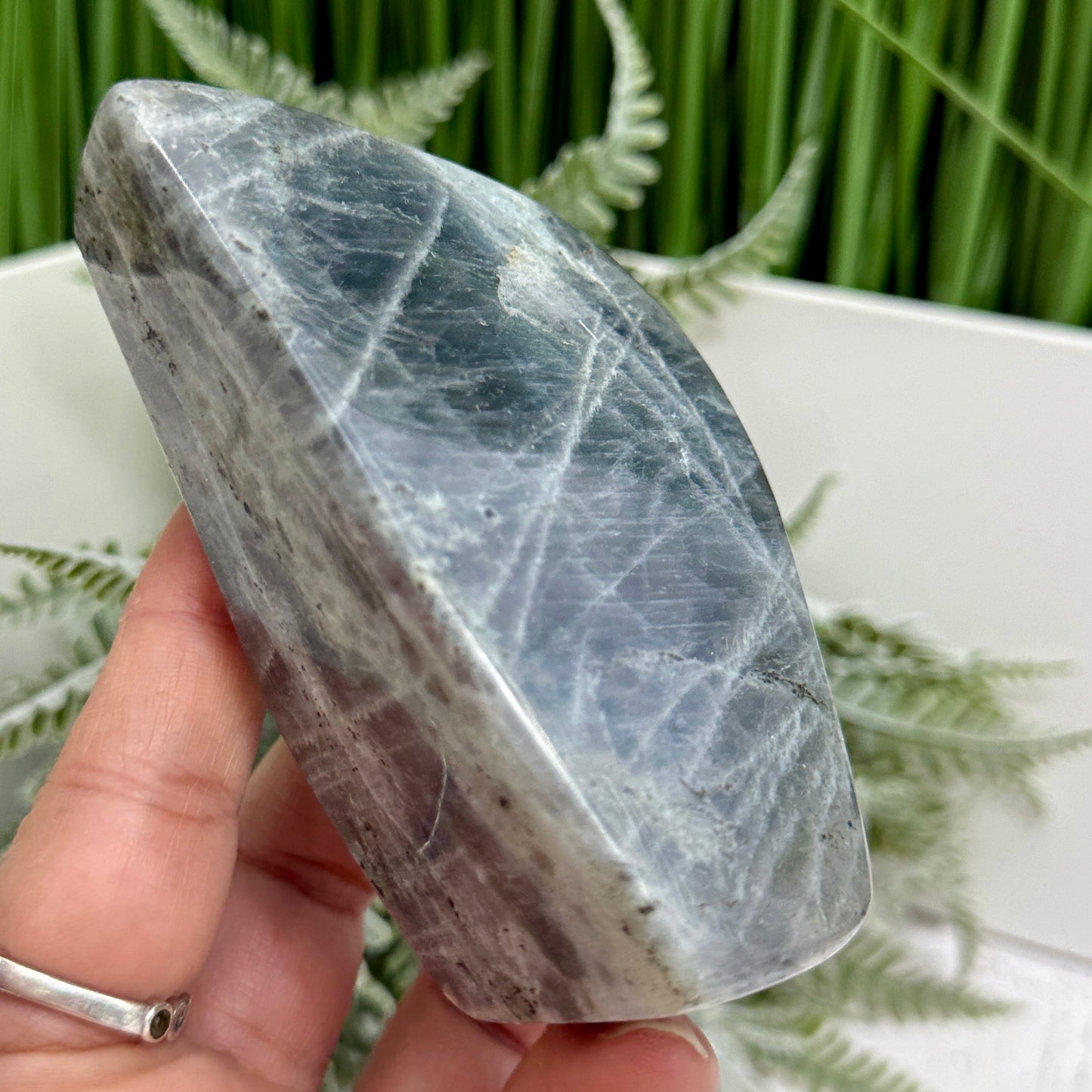 Labradorite Purple Sunset Free Form Healing Crystal 366g