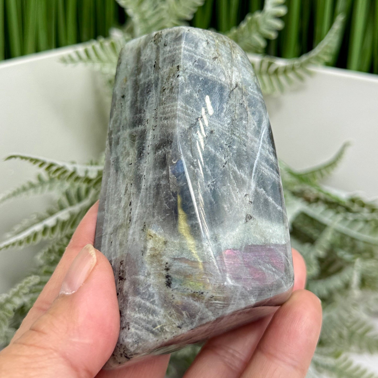 Labradorite Purple Sunset Free Form Healing Crystal 366g