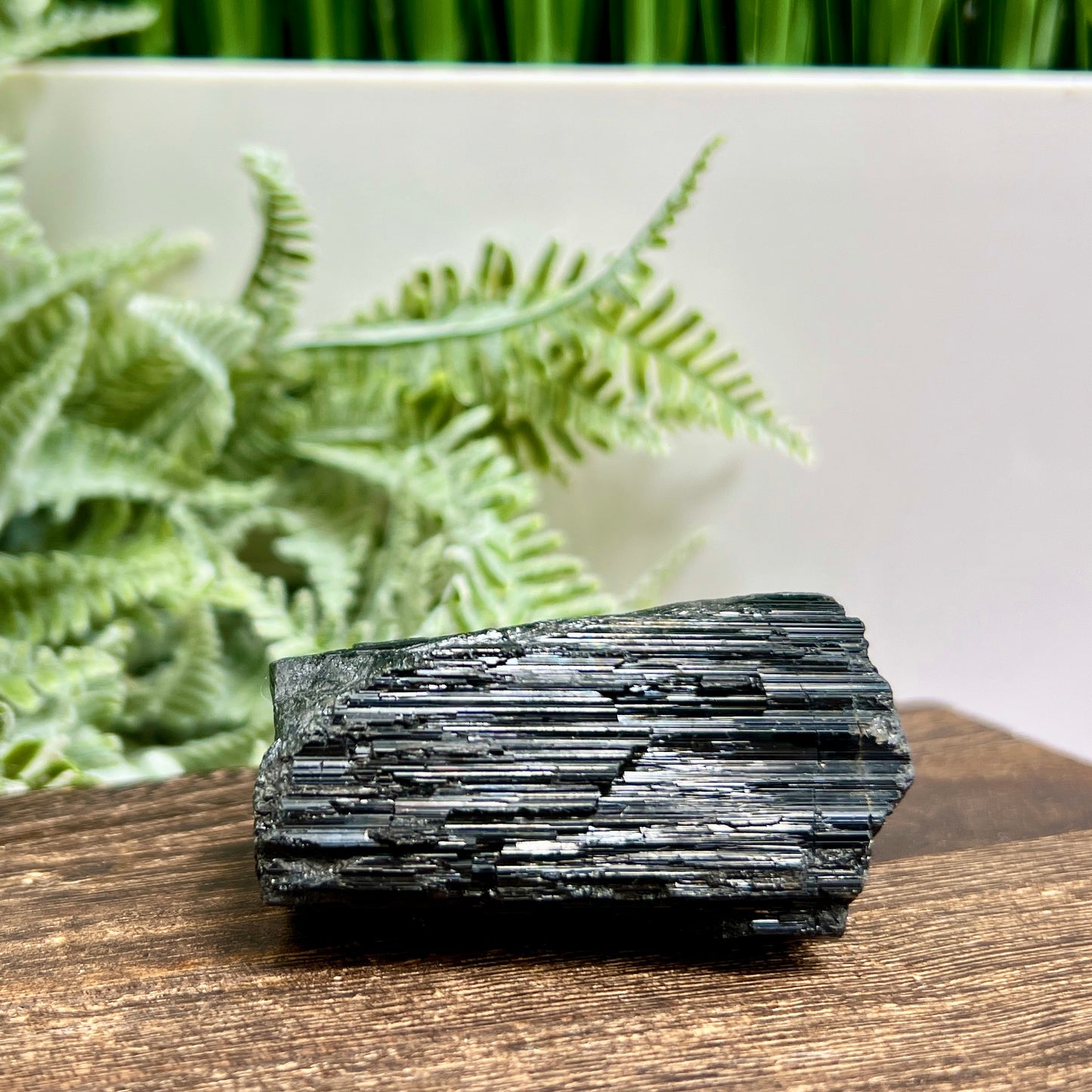 Black Tourmaline Hay Stack Raw Specimen Crystal 160g
