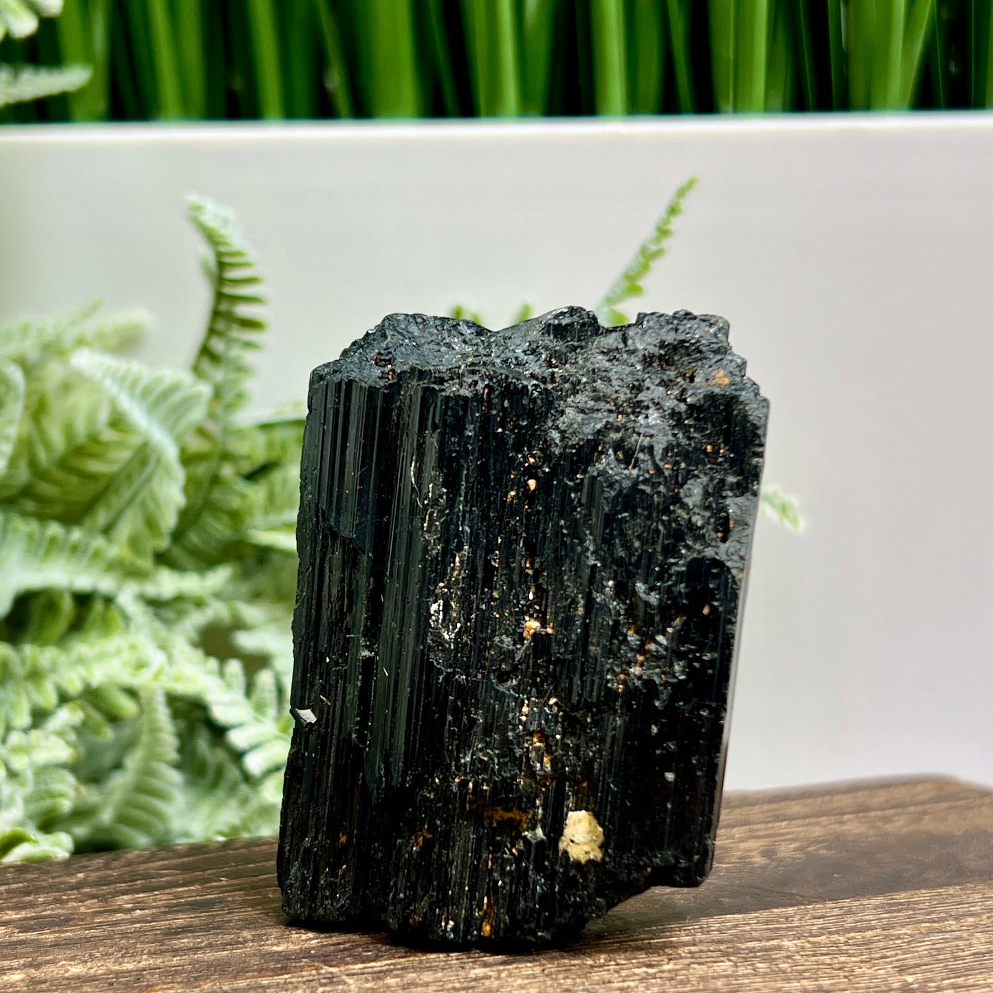 Black Tourmaline Hay Stack Raw Specimen Crystal 160g