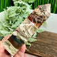 Red Moss Agate Tower Rare Healing Crystal Generator 543g 163mm