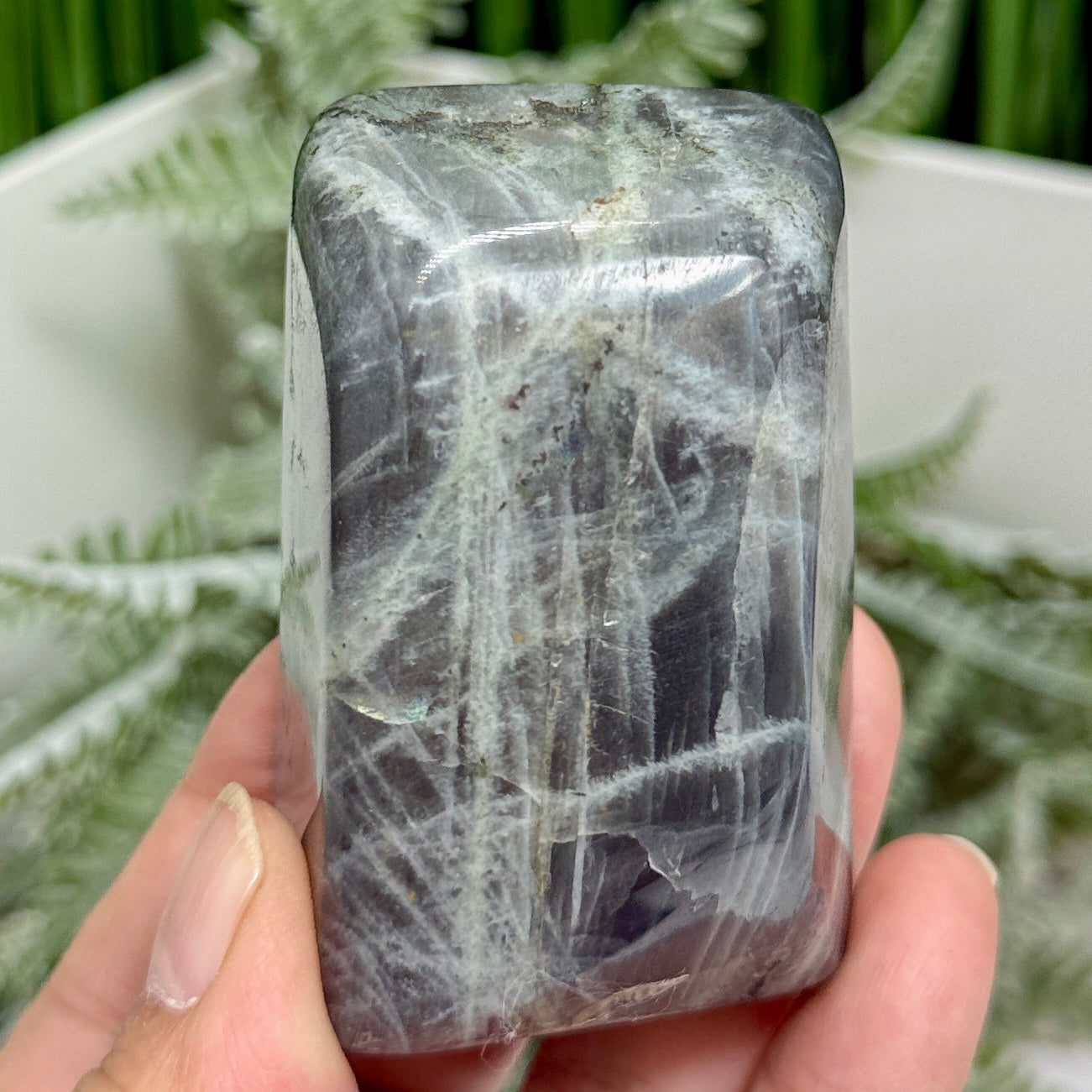 Labradorite Purple Blue Free Form Healing Crystal 184g