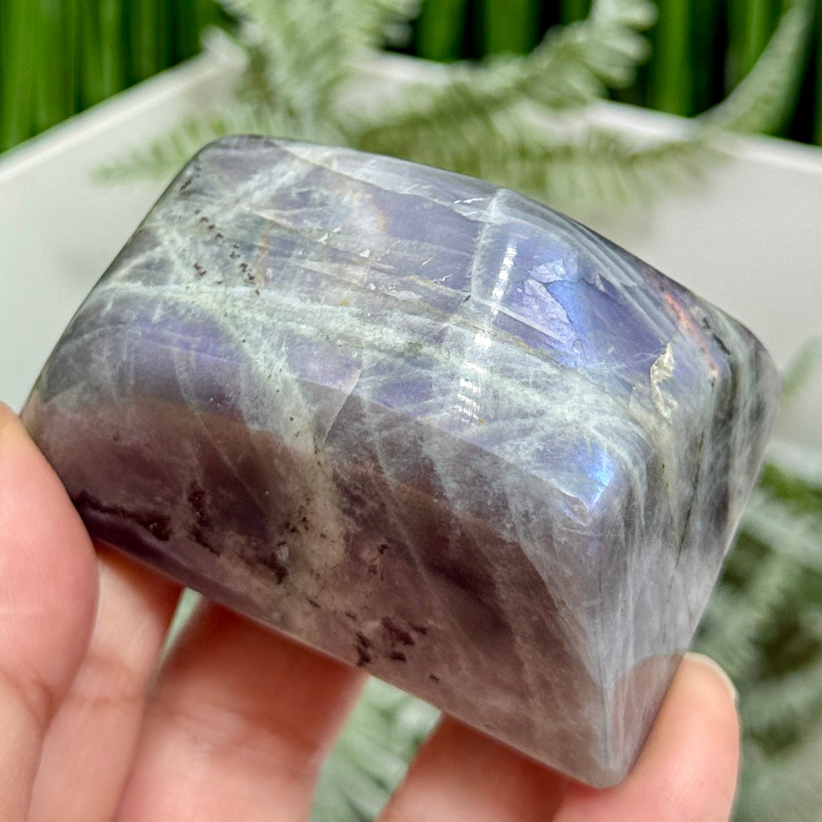Labradorite Purple Blue Free Form Healing Crystal 184g