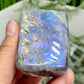 Labradorite Purple Blue Free Form Healing Crystal 184g