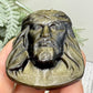 Gold Sheen Obsidian Jesus Crystal Cabochon Wire Jewellery Christian Carving 38g