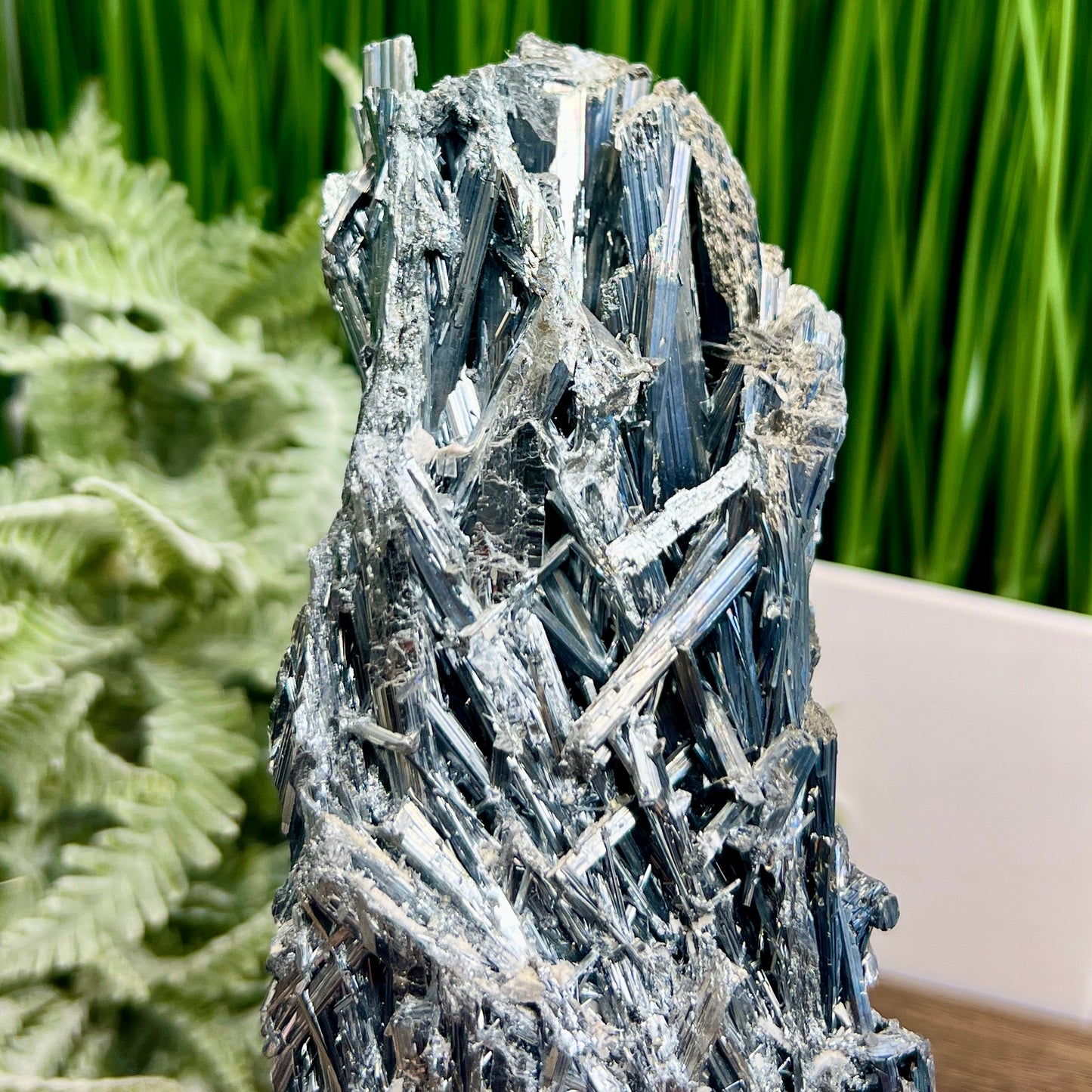 Stibnite with Stand Natural Raw Healing Crystal Specimen 758g