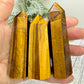 Tigers Eye Points Towers Gemstone Crystal Generators YOU CHOOSE