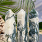 Moss Agate Obelisk Points Towers Crystal Generators YOU CHOOSE