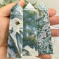 Moss Agate Obelisk Points Towers Crystal Generators YOU CHOOSE