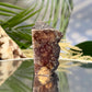 Gem Lepidolite Purple Mica Point Tower Half Polished Half Raw Crystal 92g