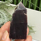 Gem Lepidolite Purple Mica Point Tower Half Polished Half Raw Crystal 92g