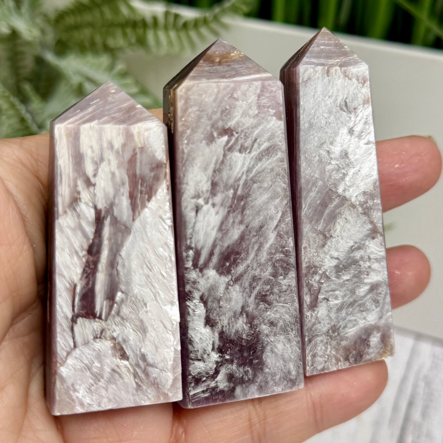 Gem Lepidolite Purple Mica Points Towers Flashy Crystal Generators YOU CHOOSE