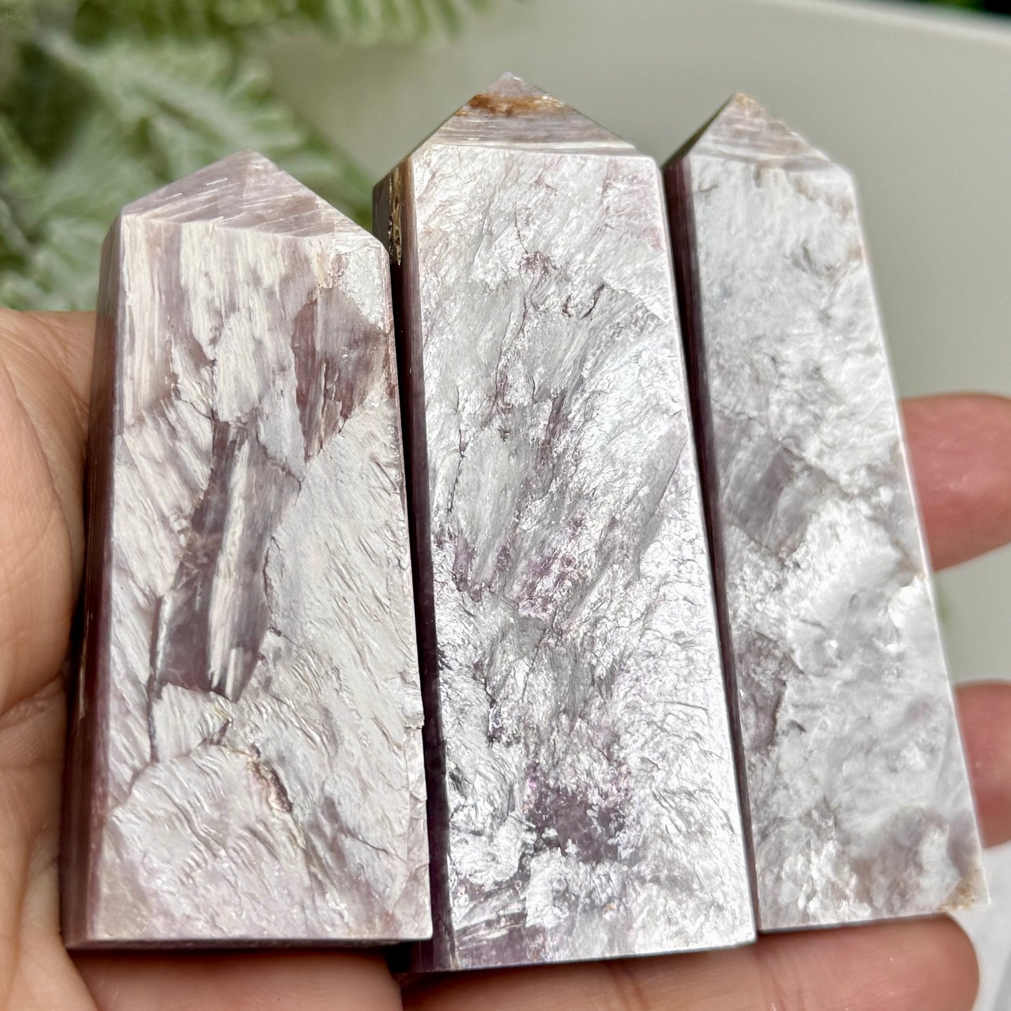 Gem Lepidolite Purple Mica Points Towers Flashy Crystal Generators YOU CHOOSE