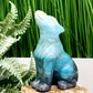 Trolleite Howling Wolf Healing Rare Crystal Animal Carving 250g